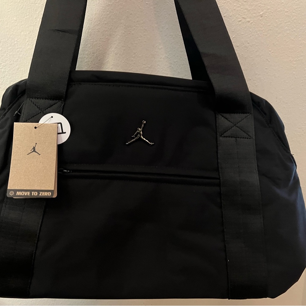 Jordan Black Duffel Bag with Jumpman Logo